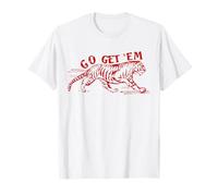 Go Get 'Em Tiger Distressed Graphic per Uomo Donna Maglietta