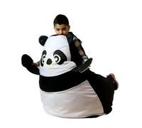 Puff GO GIFT Bianco Nero Oxford 130 x 90 cm
