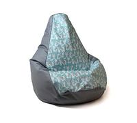 GO GIFT Pouf Grigio 130 x 90 cm Pera