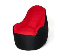 GO GIFT Pouf Nero Rosso Oxford Tessuto antistrappo