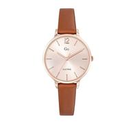 Go Girl Montre Femme Acier Rosé Bracelet Cuir 699937