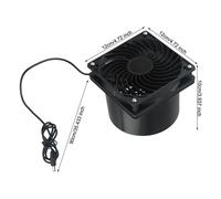 Go Green con Ventilatore ad Energia Solare Riduci la tua Impronta di Carbonio [EEK: A+]