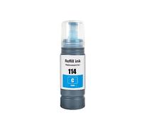Go Inks 1 flacone di inchiostro ciano da 70 ml per sostituire Epson 114 compatibile/non OEM per stampanti EcoTank