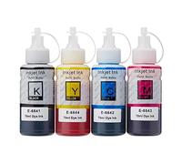 Go Inks 1 set di 4 flaconi di inchiostro per sostituire Epson T664 compatibili/non-OEM per stampanti EcoTank