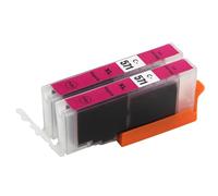 Go Inks 2 cartucce d'inchiostro magenta compatibili per sostituire CLI-571M - XL per stampanti Canon PIXMA
