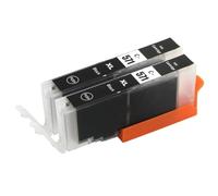 Go Inks 2 cartucce d'inchiostro nero per sostituire Canon CLI-571Bk compatibili/non-OEM per stampanti Pixma