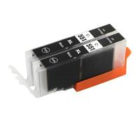 Go Inks 2 cartucce d'inchiostro nero per sostituire CLI-551Bk compatibile/non OEM per PIXMA Stampanti