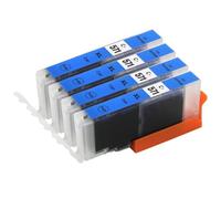 Go Inks 4 cartucce d'inchiostro compatibili per sostituire CLI-571C - XL ciano per l'uso con stampanti Canon PIXMA