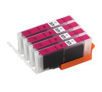 Go Inks 4 cartucce d'inchiostro magenta compatibili per sostituire CLI-571M - XL per stampanti Canon PIXMA