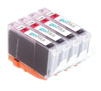 Go Inks 4 cartucce d'inchiostro magenta per sostituire Canon CLI-8M compatibili/non-OEM per stampanti Pixma, ad alta capacità