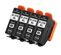 4 Nero XL Cartucce d'inchiostro per Epson Expression Photo XP-8500 & XP-8600