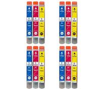 12 C/M/Y Cartucce d'inchiostro per Epson Expression XP-510 XP-605 XP-610 XP-720