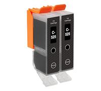 Go Inks C-525Bk - Cartucce d'inchiostro compatibili per sostituire Canon PGI-525Bk per l'uso con stampanti Canon PIXMA (confezione da 2)