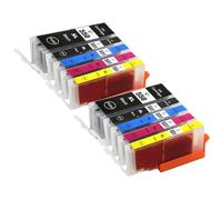 10 Cartucce d'inchiostro per Canon PIXMA iP8700 MG5550 MG6450 MG7500