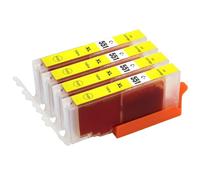 Go Inks C-551Y - Cartucce di inchiostro della stampante per sostituire la Canon CLI-551Y per l'uso con le stampanti Canon PIXMA (confezione da 4), yellow