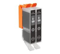 Go Inks C-CLI526GY-2 - Confezione da 2 cartucce d'inchiostro compatibili con stampanti Canon Pixma Grigio