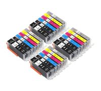 Go Inks Cartucce d'inchiostro compatibili PGI-530 e CLI-531 XL, confezione da 24 pezzi di ricambio per Canon PIXMA TS8750 e TS8751-23ml/22 ml, alta capacità, confezione multipla 530 531 XL, set da 4