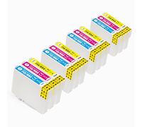 Go Inks Cartucce d'inchiostro compatibili T0715 C/M/Y, confezione da 12 pezzi, sostituisce T0712 T0713 T0714 per stampanti Epson Stylus, 13,5 ml, ciano, magenta, giallo, set da 4 colori