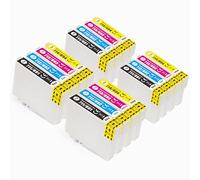 Go Inks Cartucce d'inchiostro compatibili T0715, confezione da 16 pezzi, sostituisce T0711 T0712 T0713 T0714 per stampanti Epson Stylus, 15 ml e 13,5 ml, nero, ciano, magenta, giallo, 4 pezzi