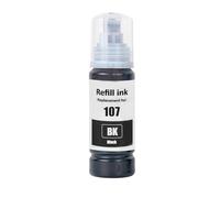 Go Inks Cartuccia d'inchiostro compatibile 107Bk, ricambio per stampanti Epson EcoTank, 70 ml