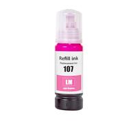 Go Inks Cartuccia d'inchiostro compatibile Magenta chiaro 107LM di ricambio per stampanti Epson EcoTank - 70ml