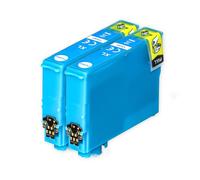 Go Inks Cartuccia d'inchiostro compatibile per Epson T1292, alta resa, confezione da 2, colore: Ciano