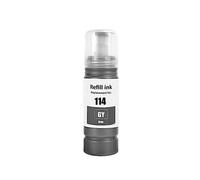 Go Inks Ricambio compatibile 114GY per Epson 114 Grey Refill Ink Bottle 70ml per l'uso con stampanti Epson EcoTank ET-8500 & ET-8550