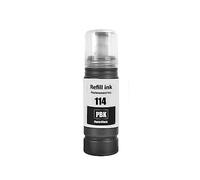 Go Inks Ricambio compatibile 114PBk per Epson 114 Photo Black Refill Ink Bottle 70ml per l'uso con stampanti Epson EcoTank ET-8500 & ET-8550