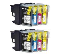 Go Inks 2 Set di 4 Cartucce d'inchiostro per sostituire Brother LC980 & LC1100 compatibile/non-OEM per Stampanti Brother DCP e MFC (8 Inchiostri)