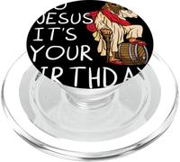 Go Jesus Birthday Team Gesù Natale divertente PopSockets PopGrip per MagSafe