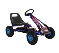 Go-kart a pedali A-15 con ruote gonfiabili - Blu