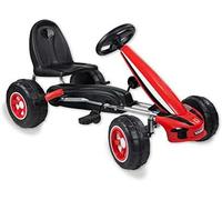 Go Kart a Pedali Per Bambini Bambini Pedali Kart Sedile Go-Kart 3-8 Anni Regolabile Giocattolo GoKart rosso con Freno Massimo 30 kg Misura 83x48x50 cm