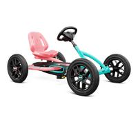 Go-kart con sedile regolabile e pneumatici ad aria Buddy Lua BERG Rosa/Menta
