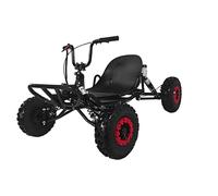 Go Kart da 90 cc per adulti e bambini, motore a 2 tempi da 28 MPH, pneumatici fuoristrada da 15,2 cm, sospensioni regolabili e freni a disco, capacità 400 libbre, autonomia di oltre 46 km (mix di olio