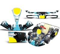 Go Kart da Corsa Grafica Kit Decalcomania Adesivo Per KG Bambino Krypton Crbn-X