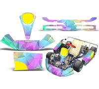 Go Kart da Corsa Grafica Kit Decalcomania Adesivo Per KG Bambino Krypton Slick