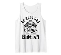 Go Kart Dad Racing Funny Go Cart Racer Karting Festa del papà Canotta