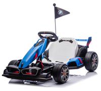 Go Kart Elettrico BMW per Bambini 24V con Sedile Regolabile 6-12 Anni Luci LED 2