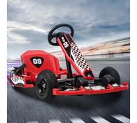 Go-kart elettrico, Drift Kart per bambini da 36 V con lunghezza regolabile e motore da 350 W, go-kart da corsa ad alta velocità per bambini dagli 8 ai 12 anni, regalo di compleanno, supporta fino a