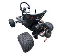 Go kart elettrico fuoristrada, litio 72V 20Ah, motore brushless 2000W/3000W, 3-velocità e retromarcia, avvio remoto, luci RGB, freno a disco idraulico, 200 kg Max, attività ricreative all'aperto (72V
