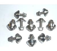 Go Kart Lato Pod Bullone Rondella Solo Dado Kit Titanio Ti Gara Spec Torx