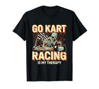 Go Kart Racing è la mia terapia Open Wheel Karting Kart Racing Maglietta