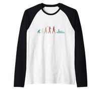 Go Kart Racing Evolution, go-kart da corsa vintage retrò Maglia con Maniche Raglan