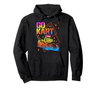 Go Kart Racing Go Kart Racer Retro Vintage Felpa con Cappuccio