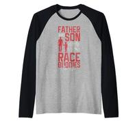 Go Kart Racing Padre Figlio Divertente Go Cart Papà Racer Karting Maglia con Maniche Raglan