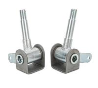 Go Kart Spindle Bracket Set High Performance Steel Alloy Left Right Spindle Kit with Bushings Spacers Locknuts for Pretor 212 196 6.5hp 13hp 15hp 420 301 Manco Azusa Yerf Dog