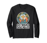 Go Make Discepoles/Grande Commissione di Cristo Maglia a Manica