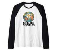 Go Make Discepoles/Grande Commissione di Cristo Maglia con Maniche Raglan