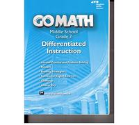 Go Math! Differentiated Instruction Resource Grade 7