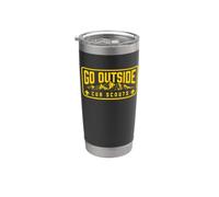 Go Outside! Cub Scouts Mountains Scouting Hiking Bicchiere termico in acciaio inox doppia parete